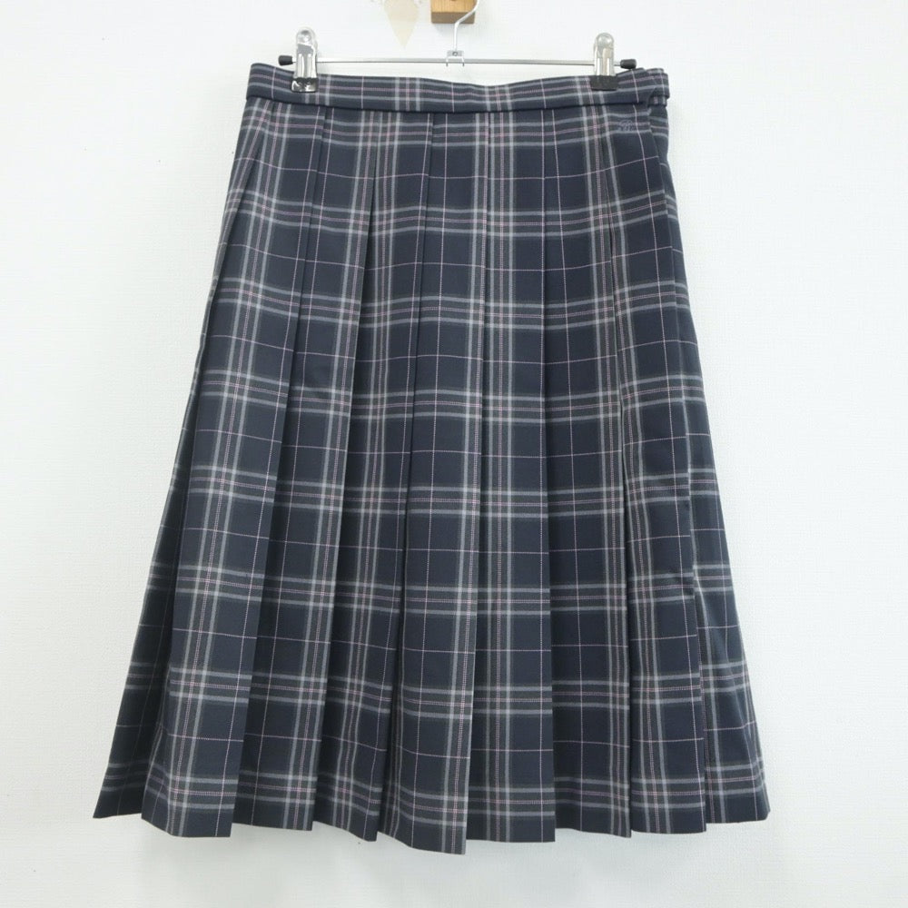 【中古】千葉県 麗澤中学校 女子制服 5点（ブレザー・ニット・シャツ・スカート）sf023030