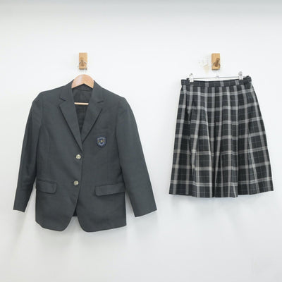 【中古】神奈川県 瀬谷中学校 女子制服 2点（ブレザー・スカート）sf023034