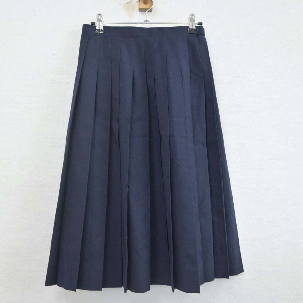 【中古】千葉県 習志野第二中学校 女子制服 3点（ベスト・シャツ・スカート）sf023038