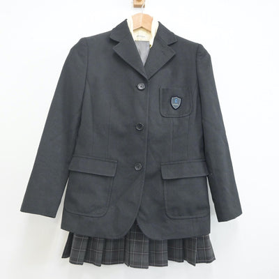 【中古】東京都 武蔵野中学高等学校 女子制服 4点（ブレザー・シャツ・スカート）sf023040