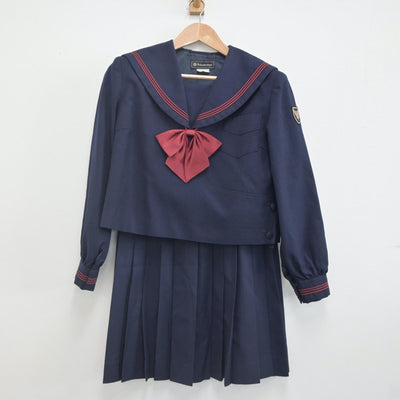 【中古】神奈川県 横浜隼人高等学校 女子制服 3点（セーラー服・スカート）sf023044