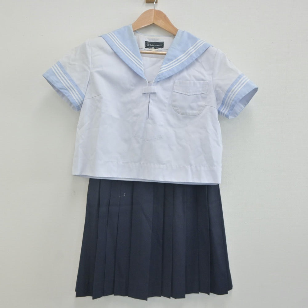 【中古】神奈川県 横浜隼人高等学校 女子制服 2点（セーラー服・スカート）sf023045