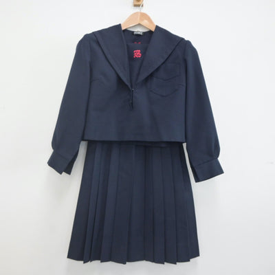 【中古】大阪府 宮山台中学校 女子制服 2点（セーラー服・スカート）sf023050