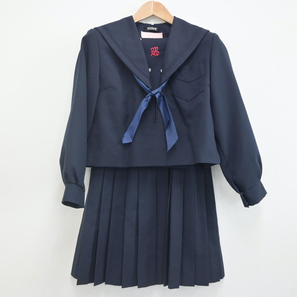 【中古】大阪府 宮山台中学校 女子制服 3点（セーラー服・スカート）sf023051