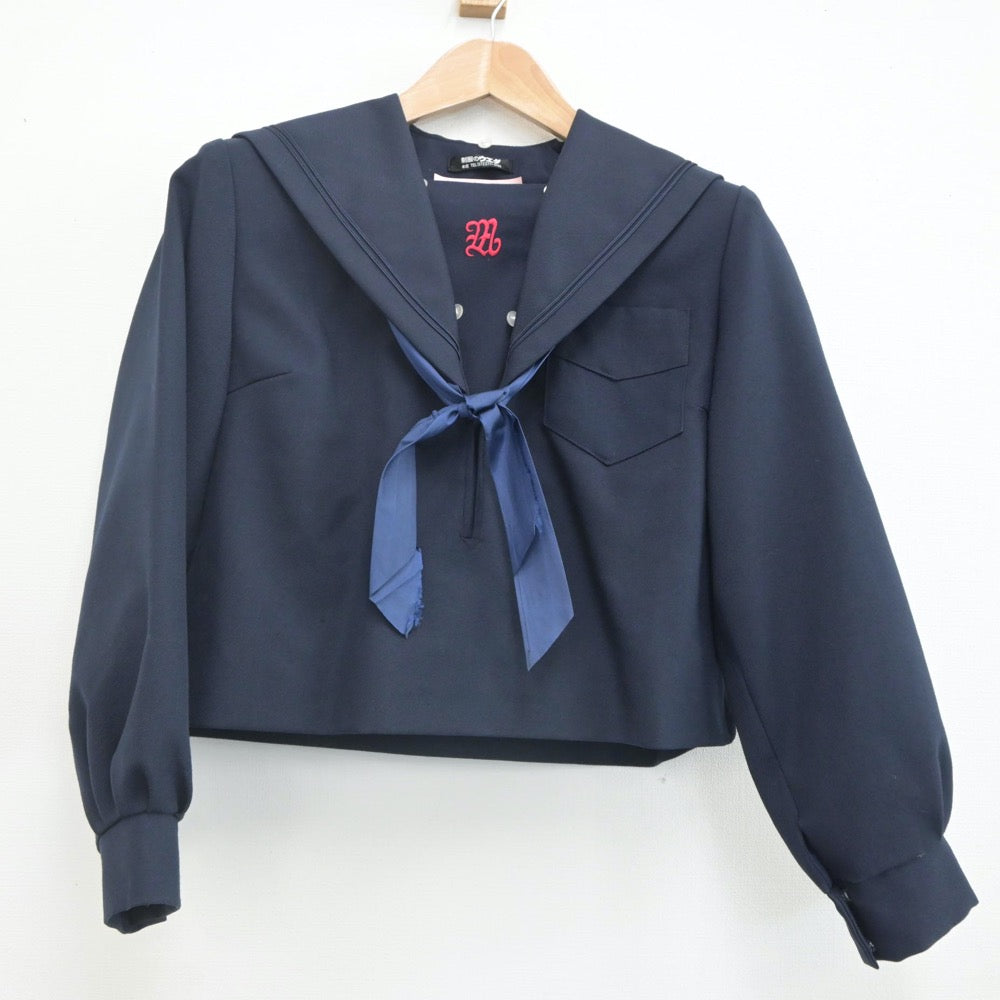 【中古】大阪府 宮山台中学校 女子制服 3点（セーラー服・スカート）sf023051