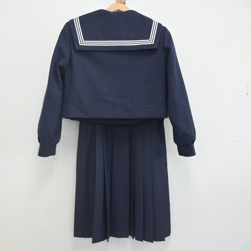 【中古】福岡県 尾倉中学校 女子制服 3点（セーラー服・ジャンパースカート）sf023056