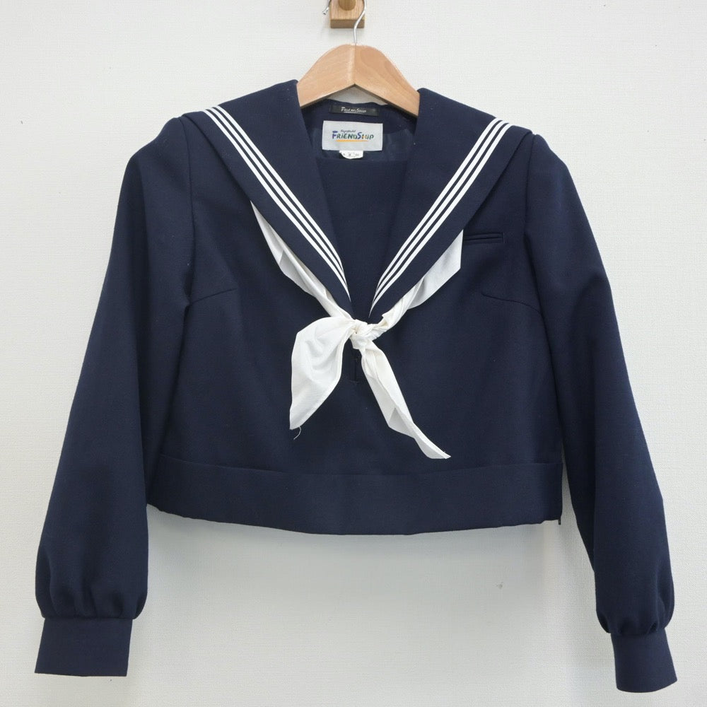 【中古】福岡県 尾倉中学校 女子制服 3点（セーラー服・ジャンパースカート）sf023056