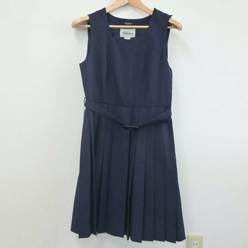 【中古】福岡県 尾倉中学校 女子制服 3点（セーラー服・ジャンパースカート）sf023056