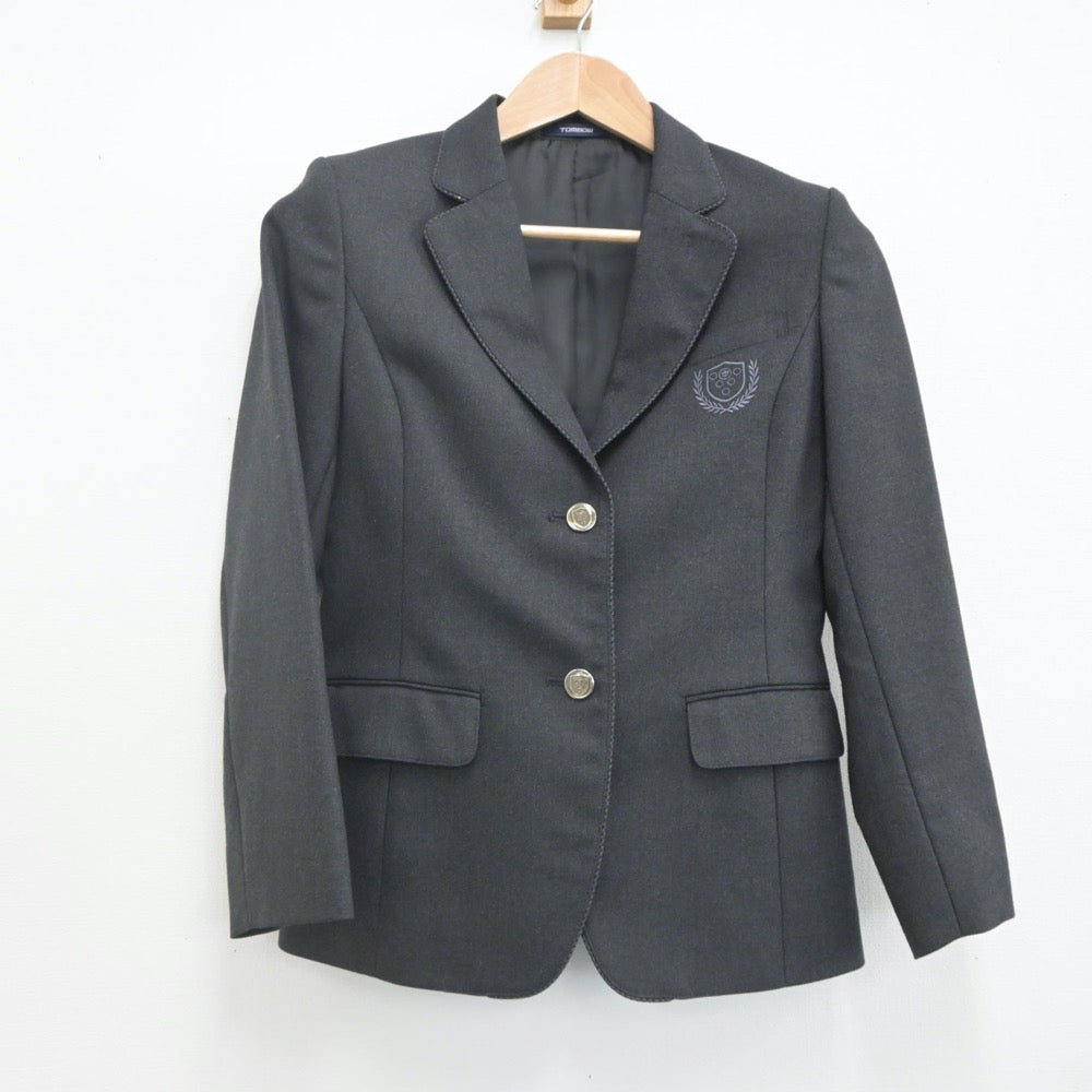 中古制服】東京都 ルネサンス高等学校 女子制服 3点（ブレザー 