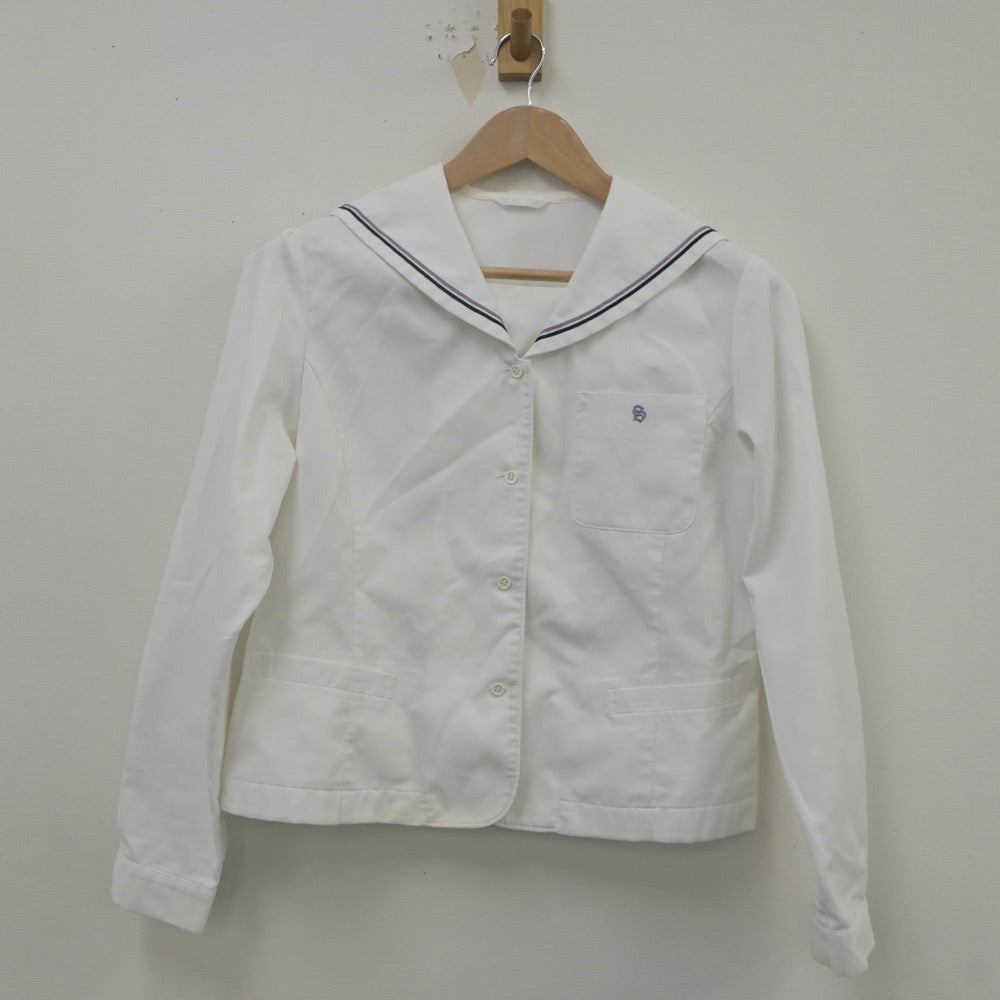 【中古】広島県 清水ヶ丘高等学校 女子制服 2点（セーラー服・セーラー服）sf023065