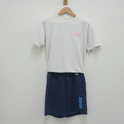 【中古】埼玉県 越谷市立東中学校 女子制服 2点（体操服 上・体操服 下）sf023069