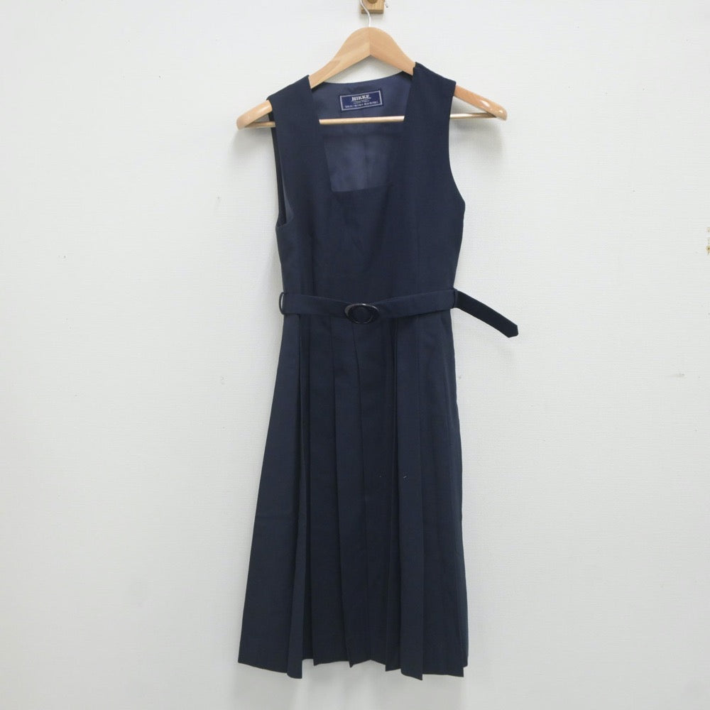 【中古】埼玉県 越谷中央中学校 女子制服 3点（セーラー服・ジャンパースカート）sf023070