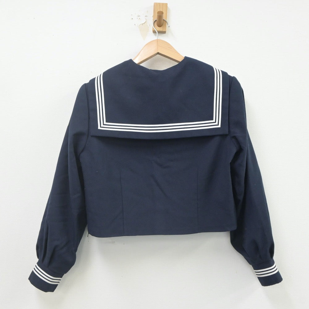 【中古】埼玉県 越谷中央中学校 女子制服 3点（セーラー服・ジャンパースカート）sf023070