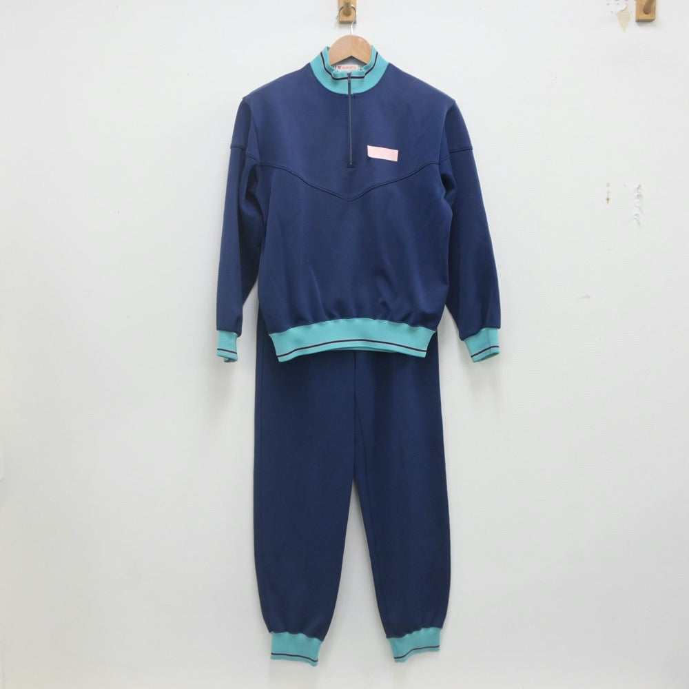 【中古】埼玉県 越谷市立東中学校 女子制服 2点（ジャージ 上・ジャージ 下）sf023075