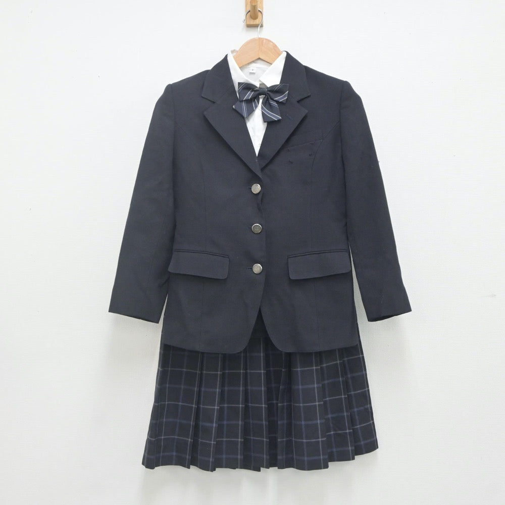 【中古】埼玉県 越谷市立東中学校 女子制服 4点（ブレザー・シャツ・スカート）sf023077