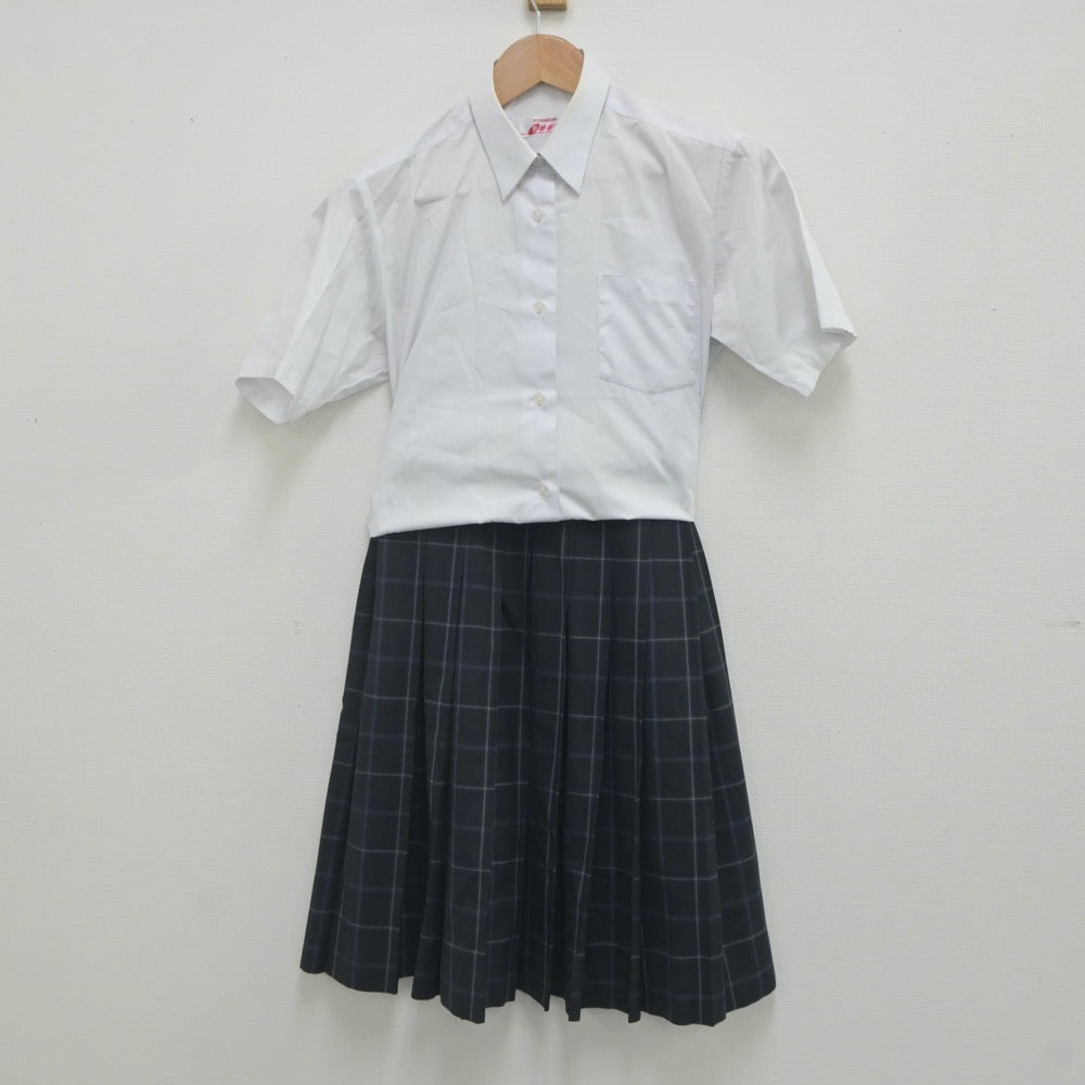 【中古】埼玉県 越谷市立東中学校 女子制服 3点（シャツ・スカート・スカート）sf023079