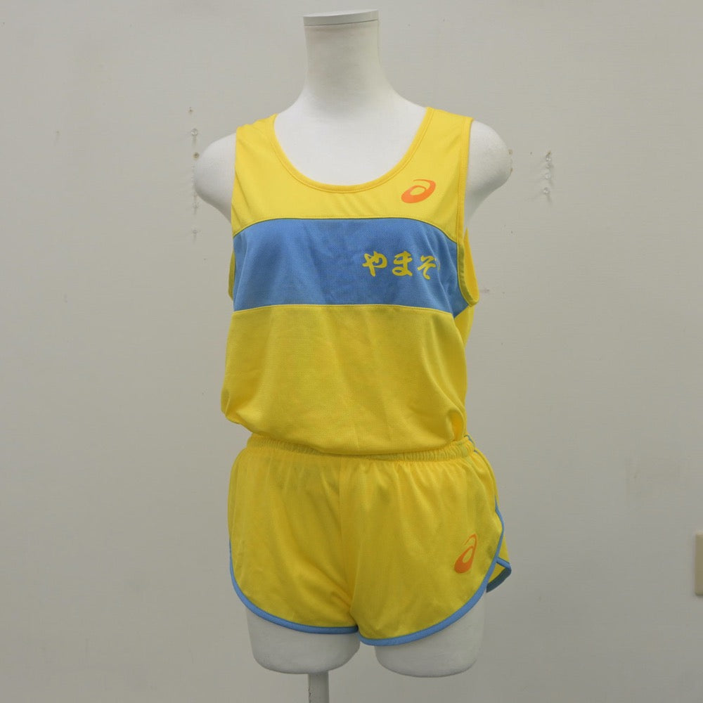 【中古】奈良県 山添中学校/陸上部ユニフォーム 女子制服 2点（部活ユニフォーム 上・部活ユニフォーム 下）sf023081