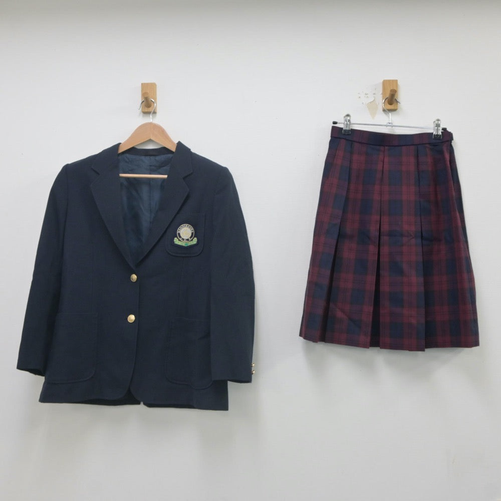 【中古】宮城県 万石浦中学校 女子制服 2点（ブレザー・スカート）sf023094