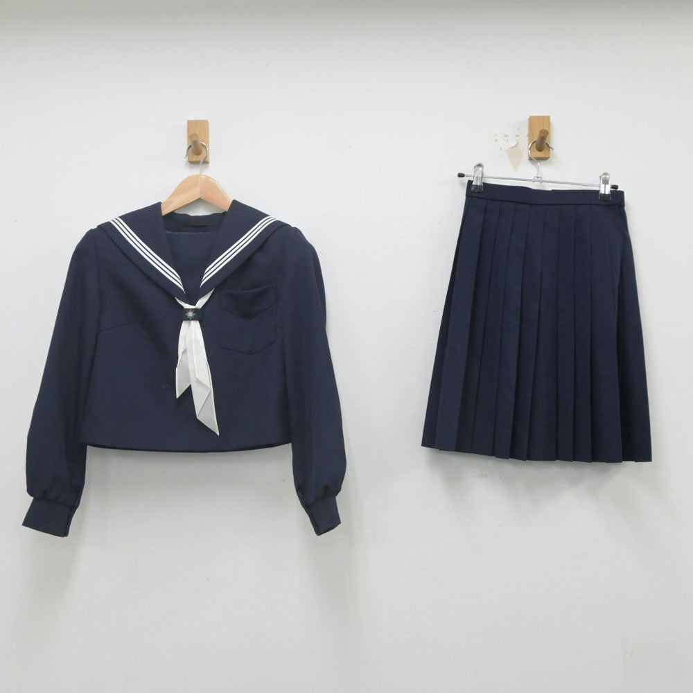 【中古】京都府 南宇治中学校 女子制服 3点（セーラー服・スカート）sf023101