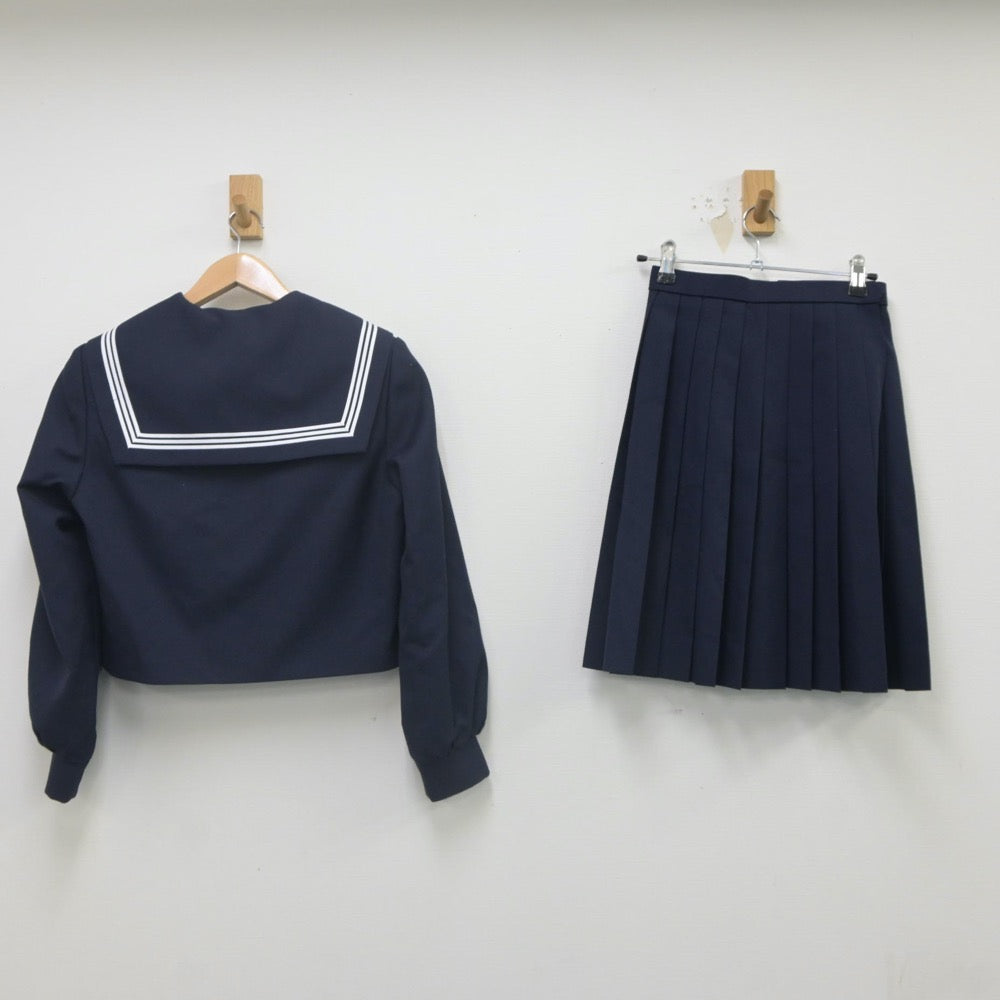 【中古】京都府 南宇治中学校 女子制服 3点（セーラー服・スカート）sf023101