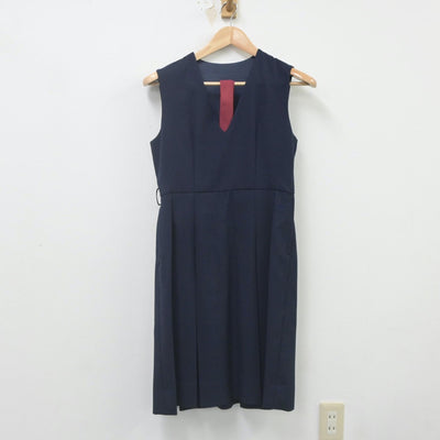 【中古】熊本県 熊本高等学校 女子制服 3点（ブレザー・ジャンパースカート）sf023104