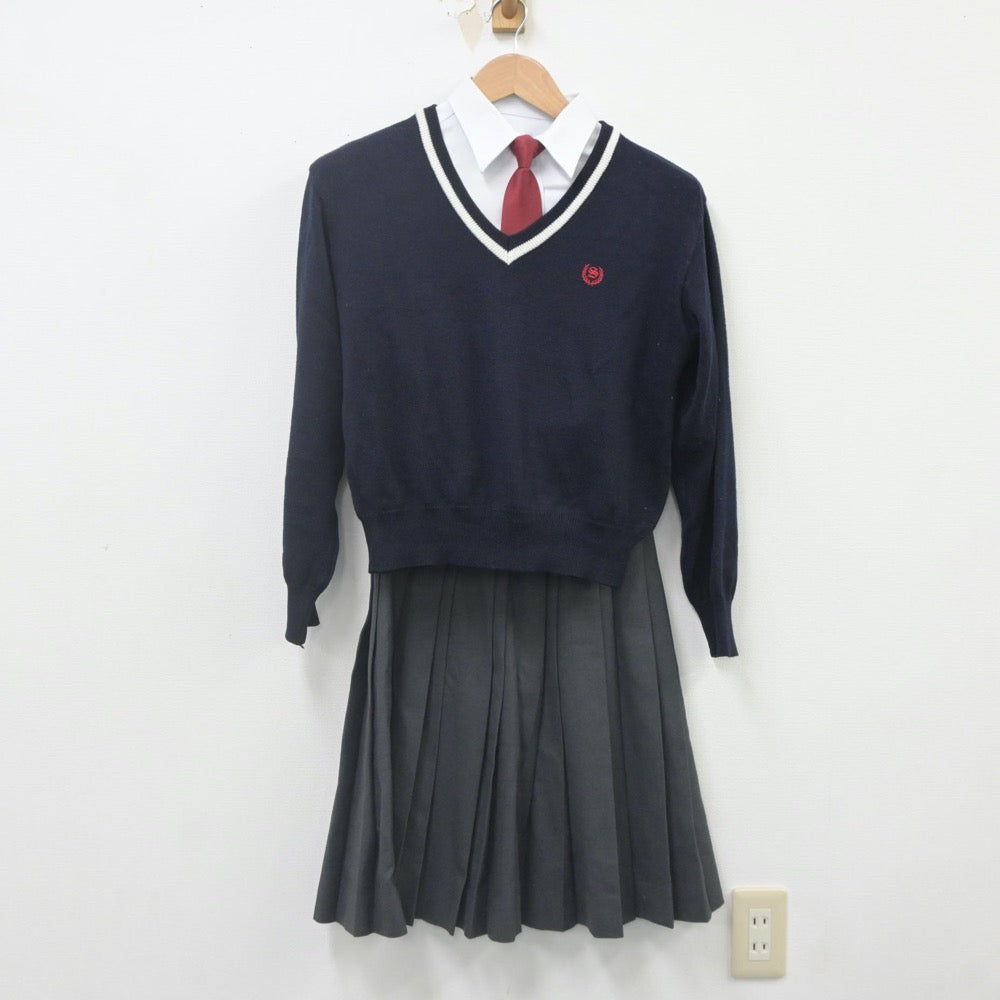 中古制服】福岡県 西陵高等学校 女子制服 4点（ブレザー・ニット・シャツ・スカート）sf023110【リサイクル学生服】 | 中古制服通販パレイド