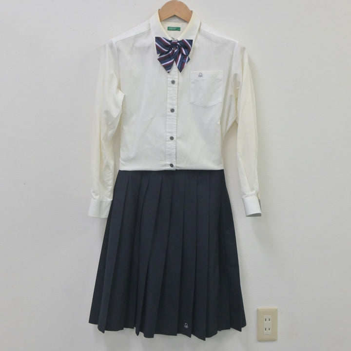 【中古】愛知県 人間環境大学附属岡崎学園高等学校 女子制服 6点（ブレザー・シャツ・スカート）sf023119