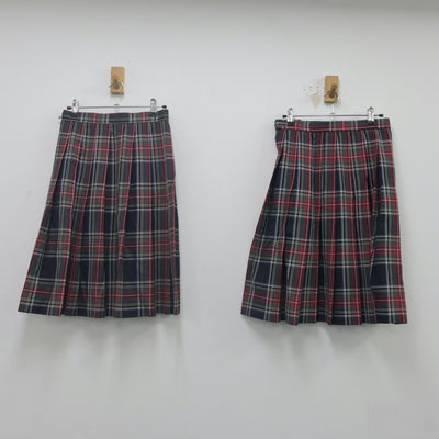 【中古】岐阜県 美濃加茂高等学校 女子制服 3点（ニットベスト・スカート）sf023122