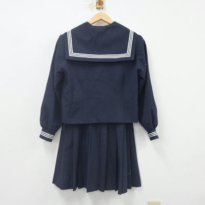 【中古】千葉県 大貫中学校 女子制服 2点（セーラー服・スカート）sf023137