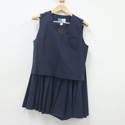 【中古】広島県 西の里中学校 女子制服 4点（ブレザー・ベスト・スカート）sf023139