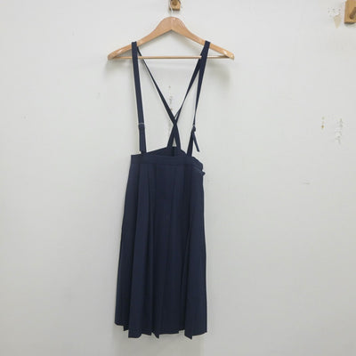 【中古】熊本県 帯山中学校 女子制服 2点（スカート）sf023149