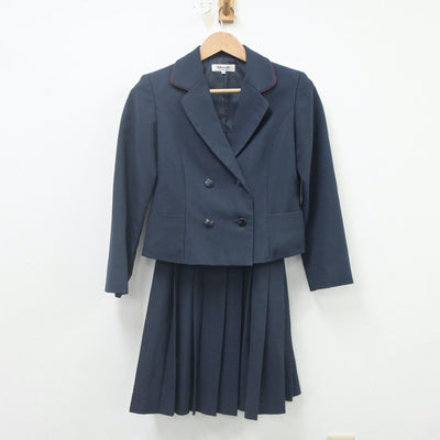 【中古】熊本県 熊本商業高等学校 女子制服 2点（ブレザー・スカート）sf023150