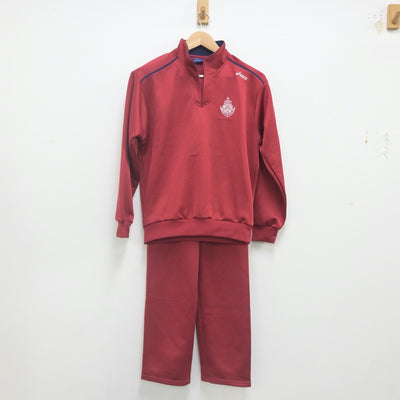 【中古】熊本県 熊本商業高等学校 女子制服 3点（ジャージ 上・ジャージ 下）sf023154