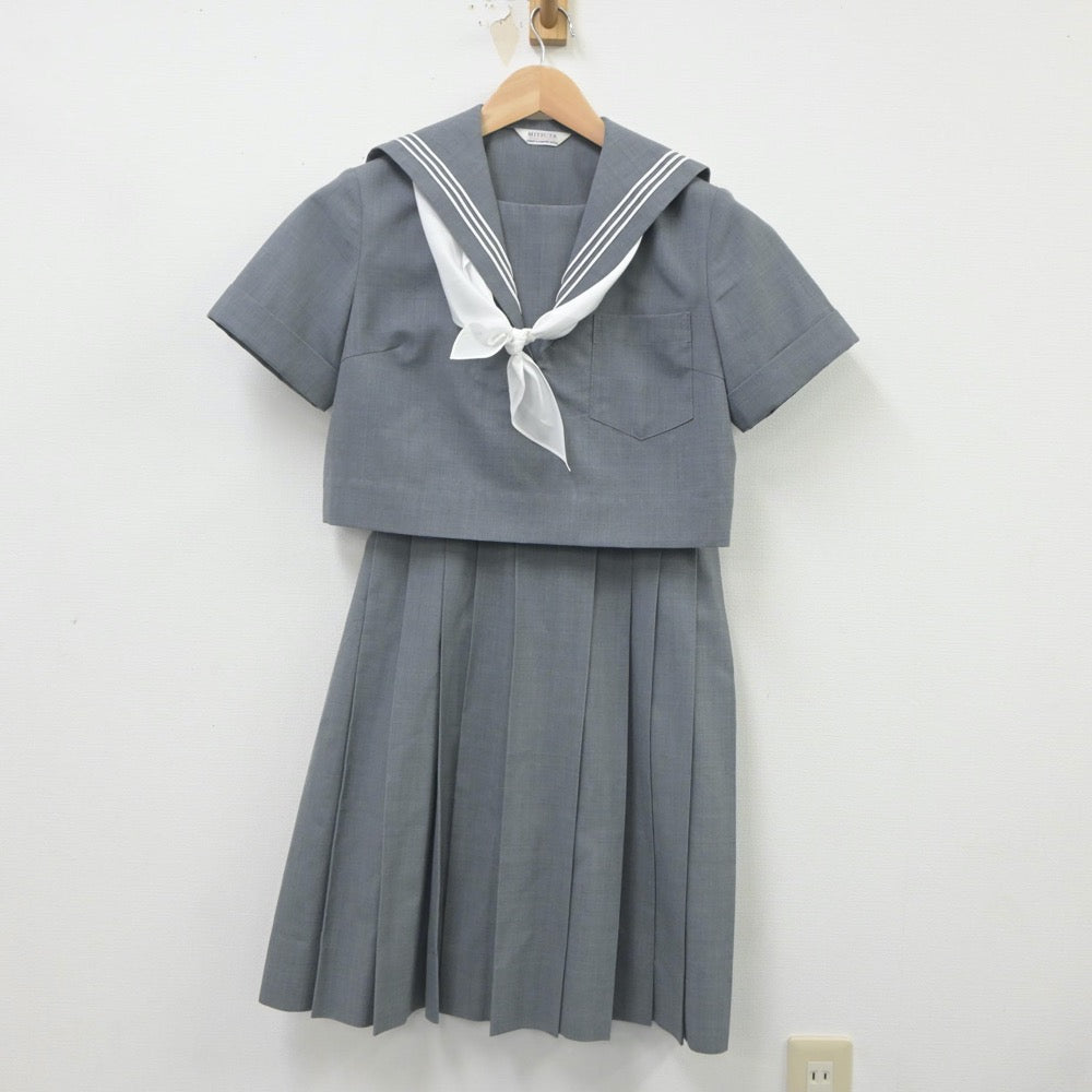 【中古】熊本県 済々黌高等学校 女子制服 3点（セーラー服・スカート）sf023155