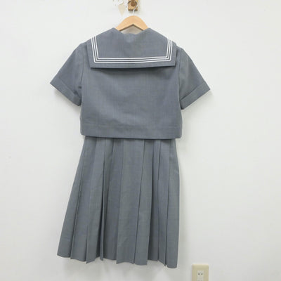 【中古】熊本県 済々黌高等学校 女子制服 3点（セーラー服・スカート）sf023155