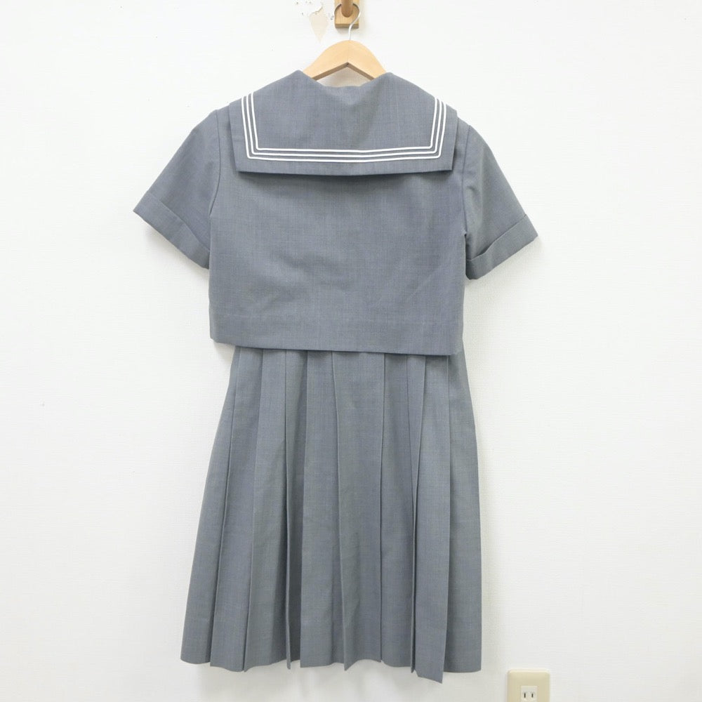 【中古】熊本県 済々黌高等学校 女子制服 2点（セーラー服・スカート）sf023156