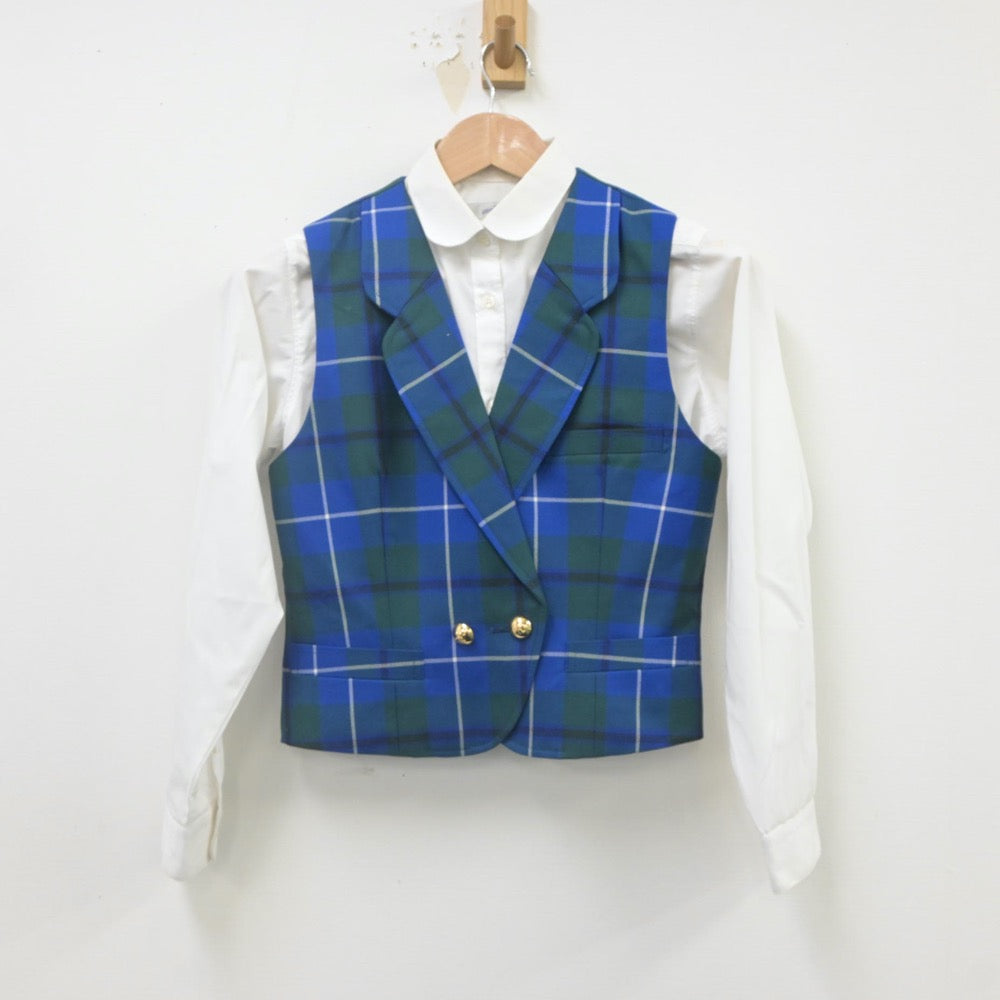 【中古】東京都 北豊島高等学校 女子制服 2点（ベスト・シャツ）sf023161