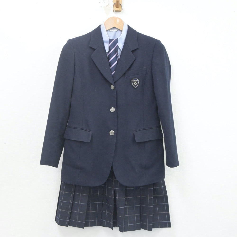 【中古】千葉県 市川昴高等学校 女子制服 4点（ブレザー・シャツ・スカート）sf023165