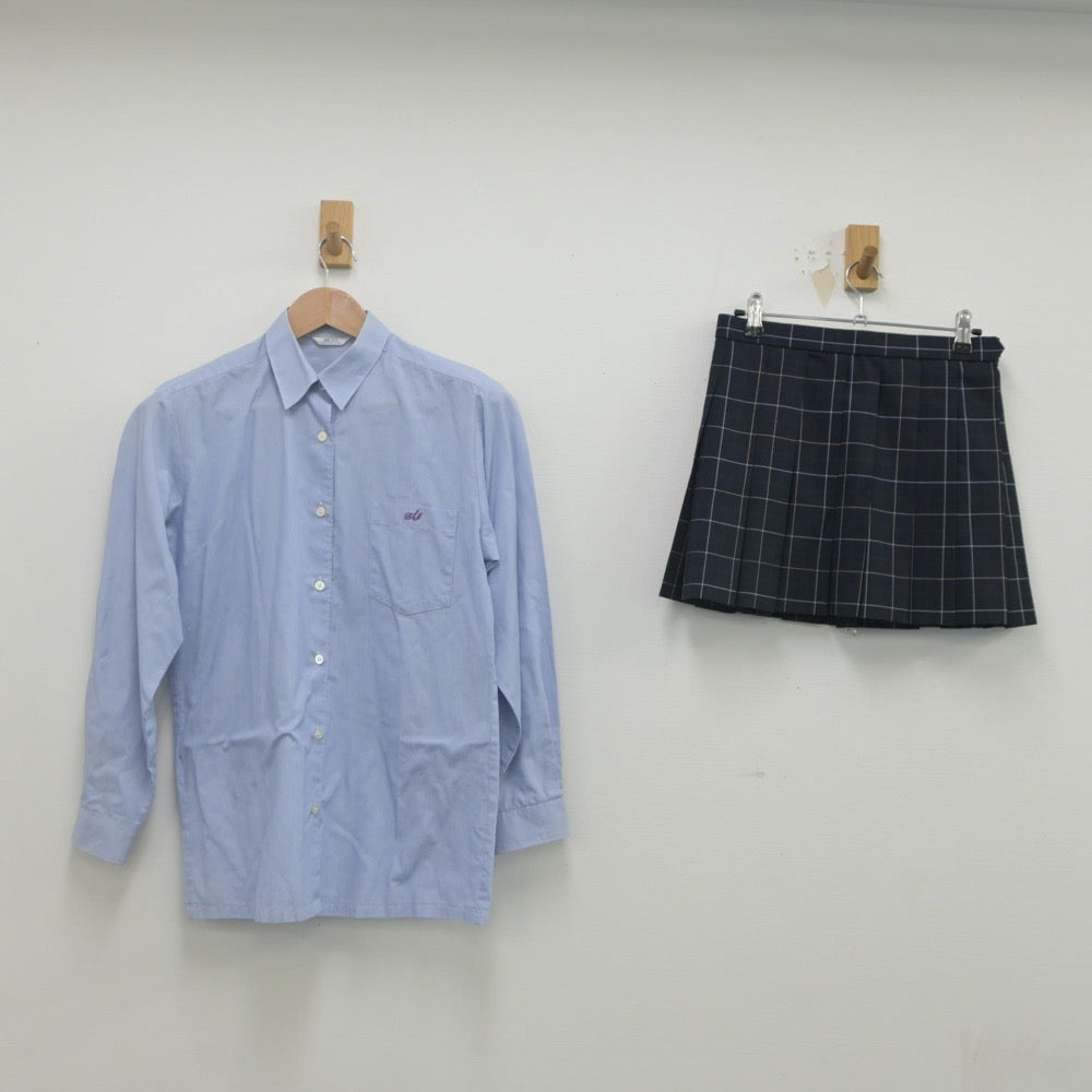 【中古】千葉県 市川昴高等学校 女子制服 2点（シャツ・スカート）sf023167