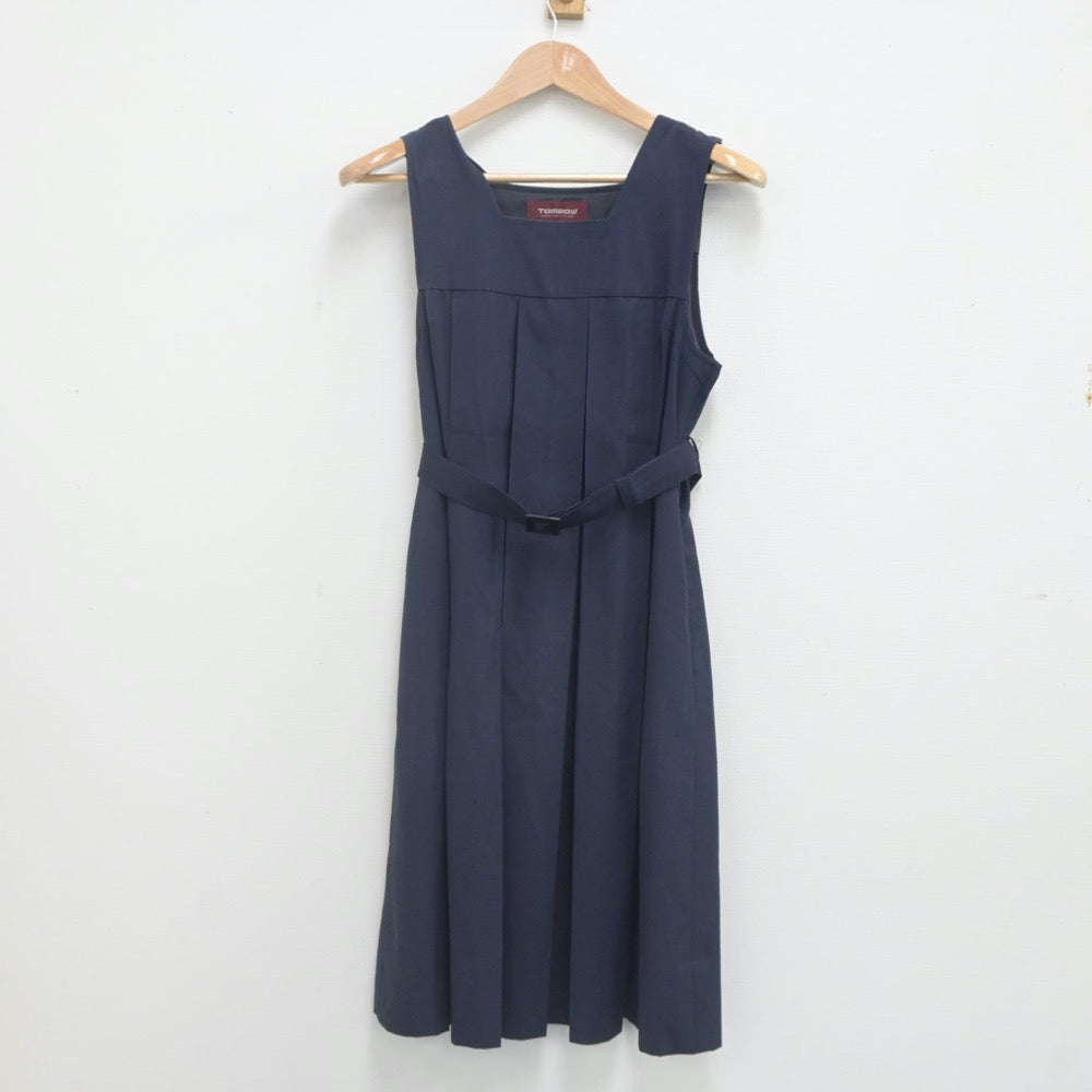 【中古】福岡県 福岡雙葉高等学校 女子制服 2点（シャツ・ジャンパースカート）sf023170