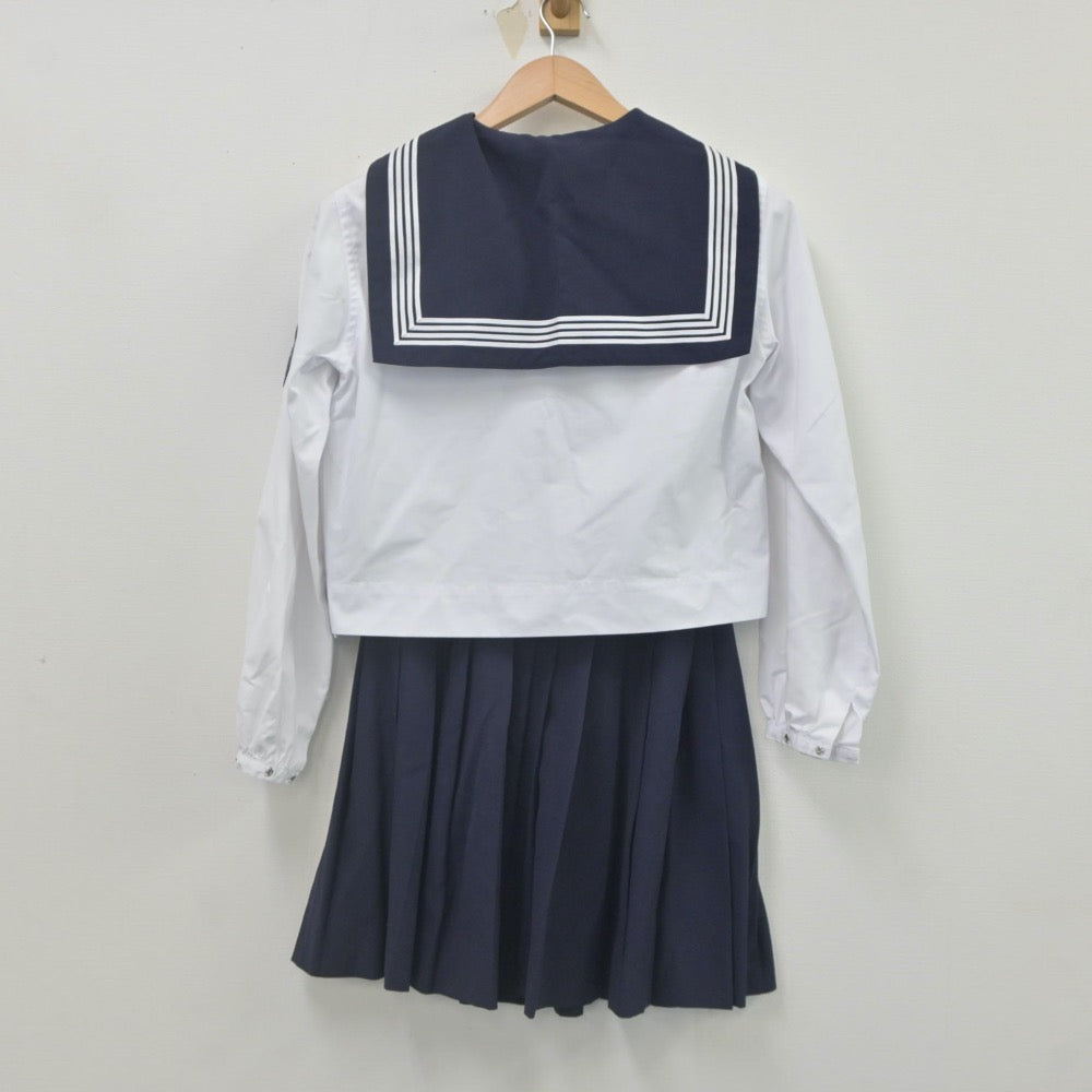 【中古】宮城県 常盤木学園高等学校 女子制服 3点（セーラー服・スカート）sf023172