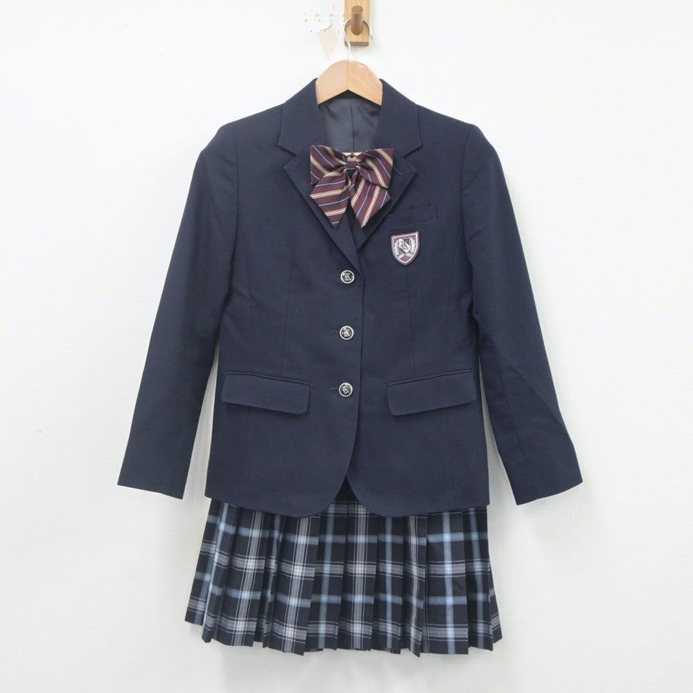 【中古】愛知県 神丘中学校 女子制服 3点（ブレザー・スカート）sf023175