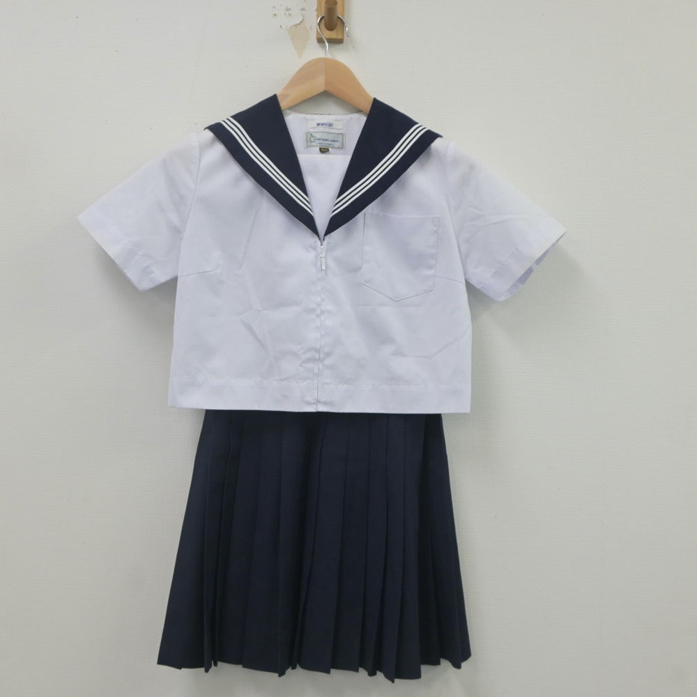 【中古】愛知県 瑞陵高等学校 女子制服 2点（セーラー服・スカート）sf023176