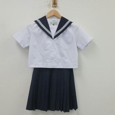 【中古】愛知県 瑞陵高等学校 女子制服 2点（セーラー服・スカート）sf023176