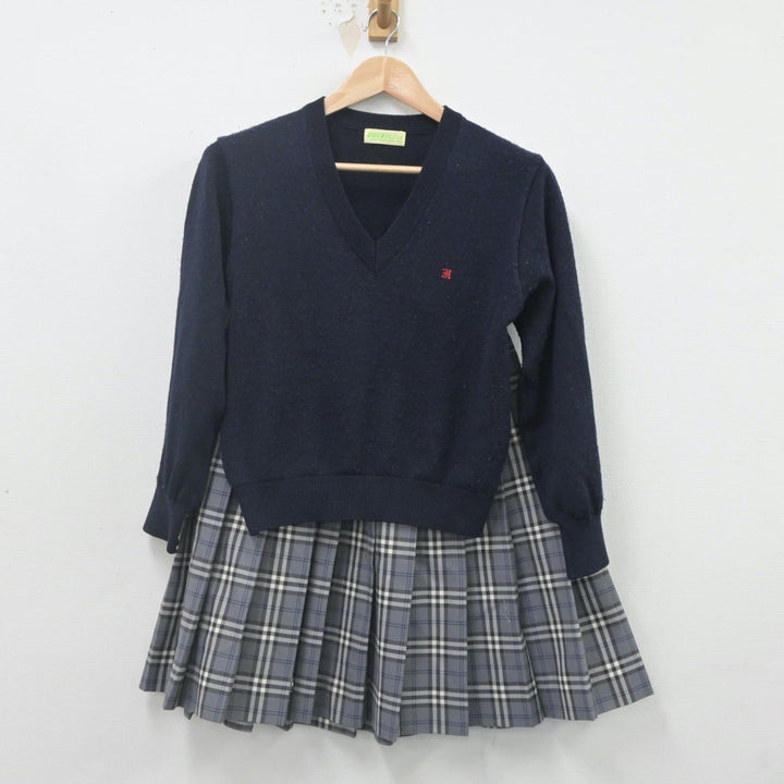 【中古制服】大阪府 阪南大学高等学校 女子制服 3点（ブレザー・ニット・スカート）sf023179【リサイクル学生服】 | 中古制服通販パレイド