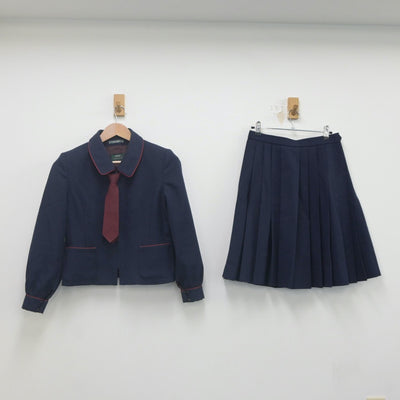 【中古】大阪府 高鷲中学校 女子制服 4点（セーラー服・スカート・スカート）sf023180