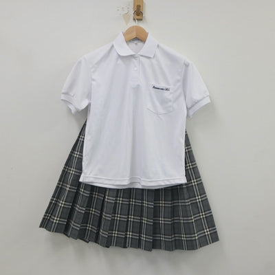 【中古】大阪府 阪南大学高等学校 女子制服 2点（シャツ・スカート）sf023182