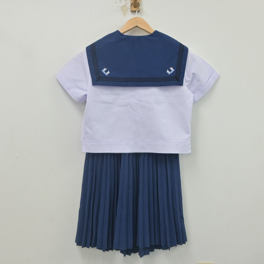 【中古】静岡県 浜松日体高等学校 女子制服 5点（セーラー服・スカート）sf023190