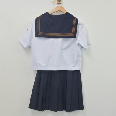 【中古】東京都 関東国際高等学校 女子制服 2点（セーラー服・スカート）sf023200