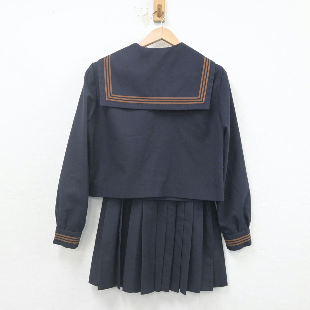 【中古】東京都 関東国際高等学校 女子制服 3点（セーラー服・ニット・スカート）sf023201